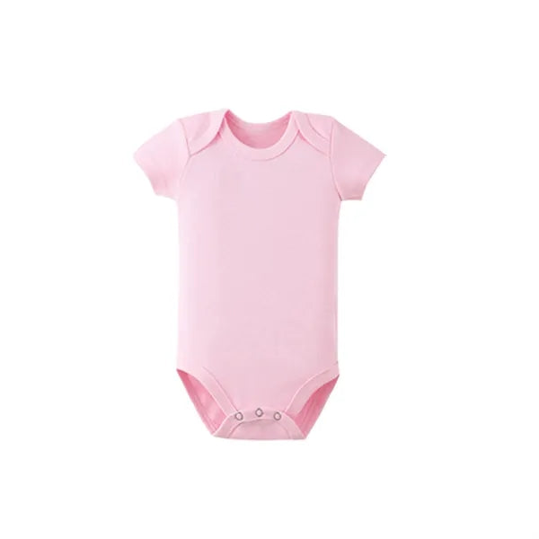 Short Sleeve Babysuit Cotton Unisex For Newborn