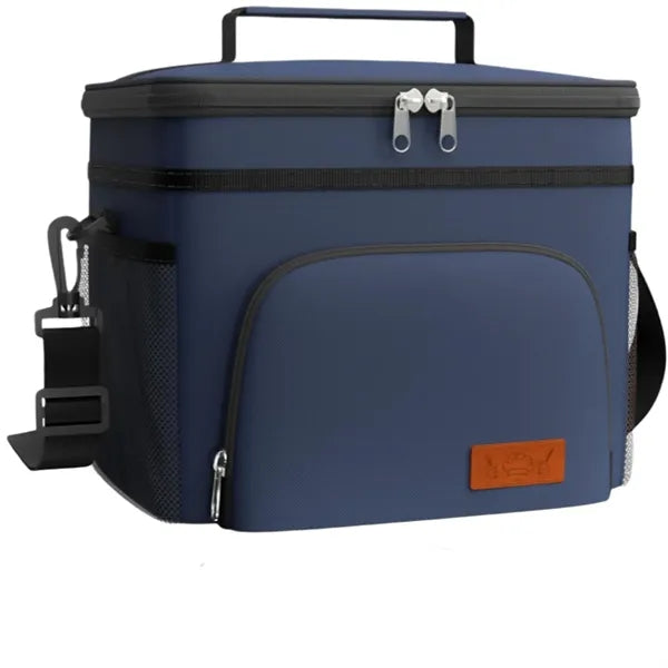 Large Double Layer Insulated Lunch Bag Leakproof Cooler Tote