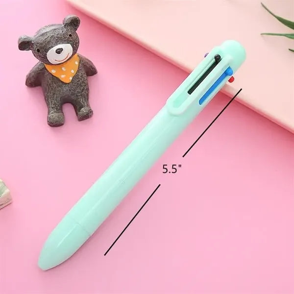 Logo Macaron 6-Color Retractable Ballpoint Pen