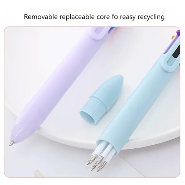 Logo Macaron 6-Color Retractable Ballpoint Pen