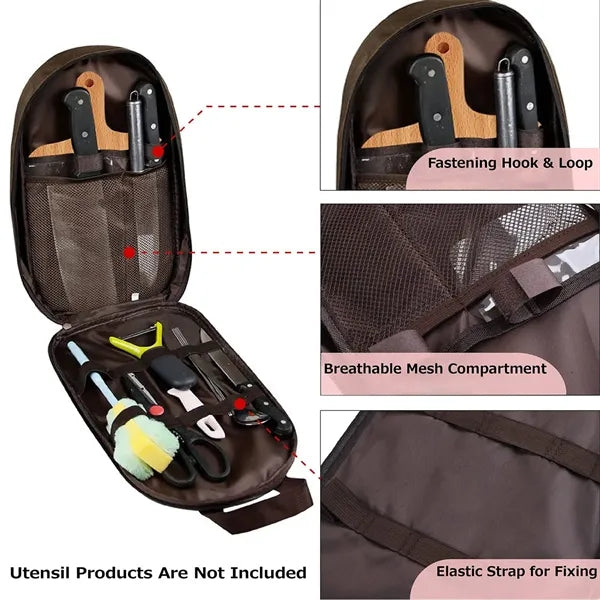 Chef Knife Bag Camping Utensil Storage Organizer