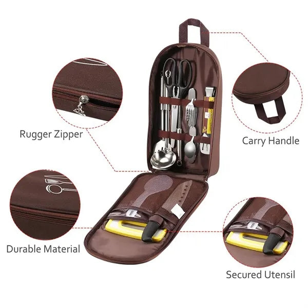 Chef Knife Bag Camping Utensil Storage Organizer