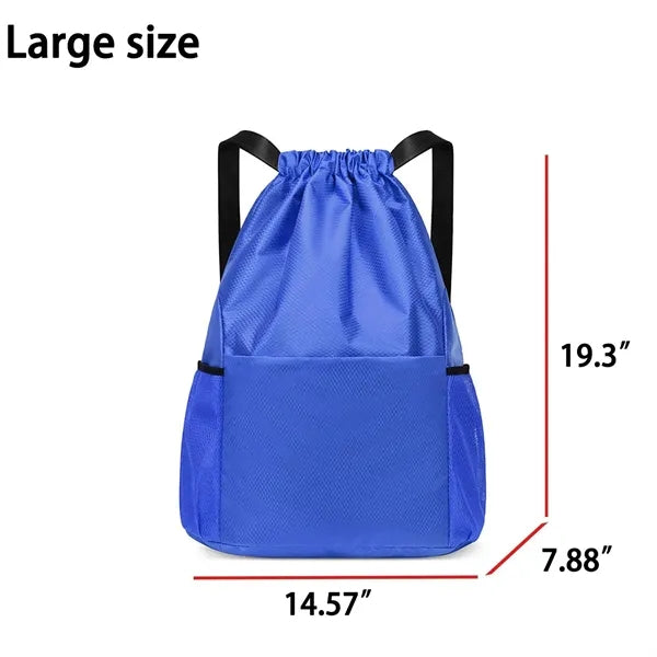 Waterproof Drawstring Backpack Lightweight Sport Gym Bag