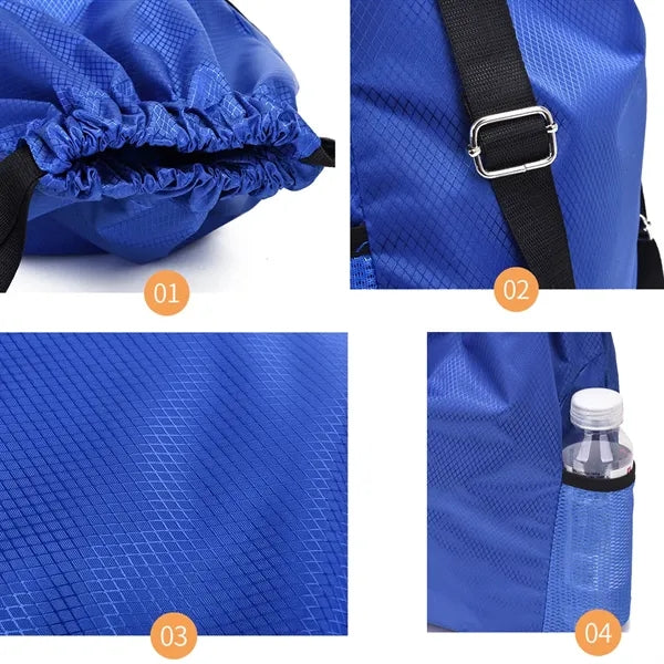 Waterproof Drawstring Backpack Lightweight Sport Gym Bag