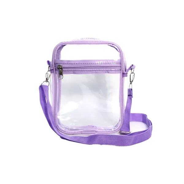 Clear PVC Crossbody Shoulder Bag