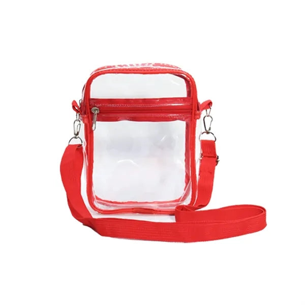 Clear PVC Crossbody Shoulder Bag