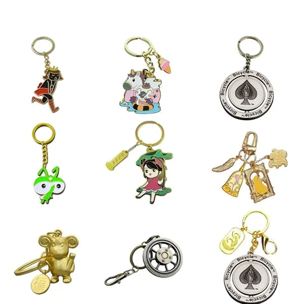 Alloy Anniversary Commemorative Keychain with Logo