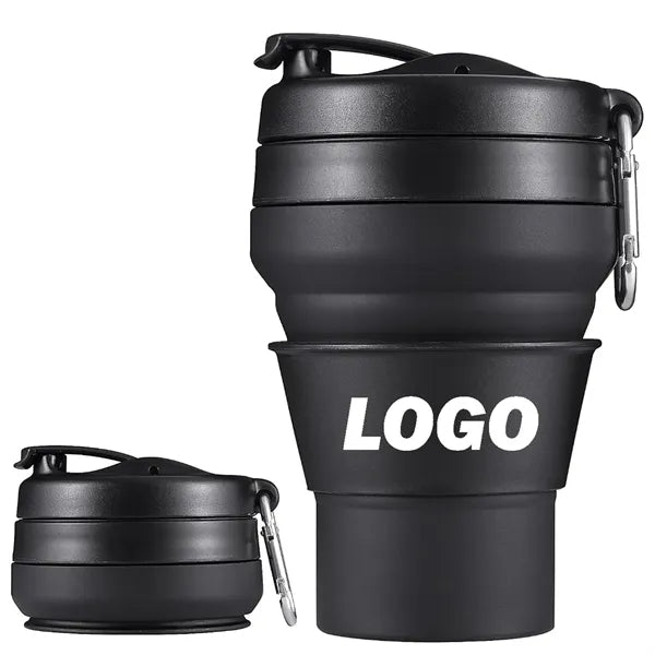 12oz Silicone Foldable Travel Cup
