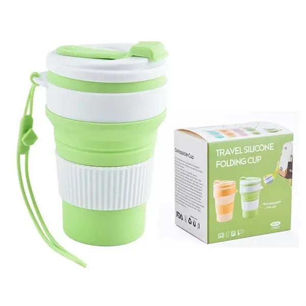 Logo Collapsible Silicone Portable Travel Cup