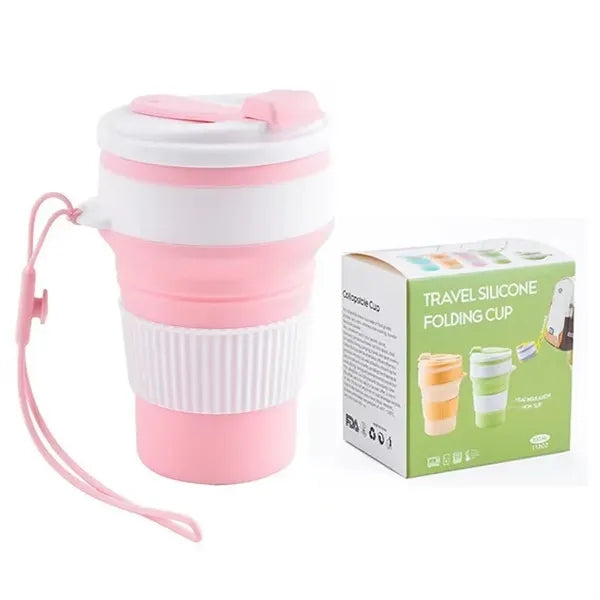 Logo Collapsible Silicone Portable Travel Cup