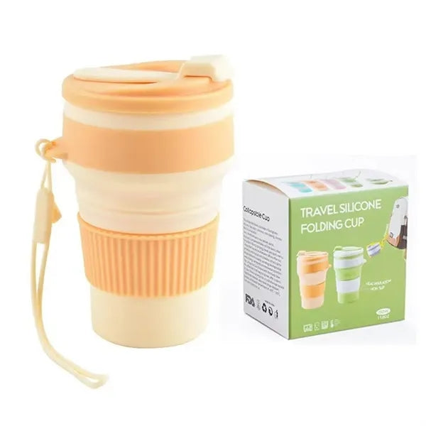 Logo Collapsible Silicone Portable Travel Cup