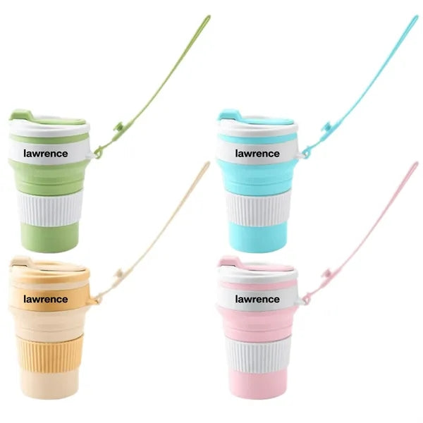 Logo Collapsible Silicone Portable Travel Cup