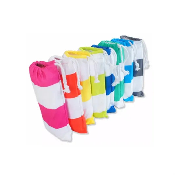 Quick Dry Microfiber Beach Towel In Mesh Carry Bag