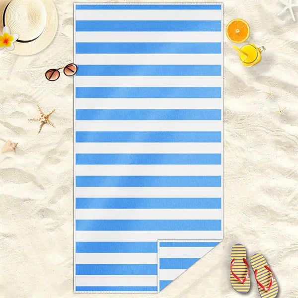 Quick Dry Microfiber Beach Towel In Mesh Carry Bag