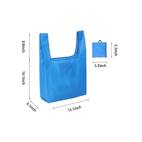 Large Foldable Grocery Tote Bag with Pouch