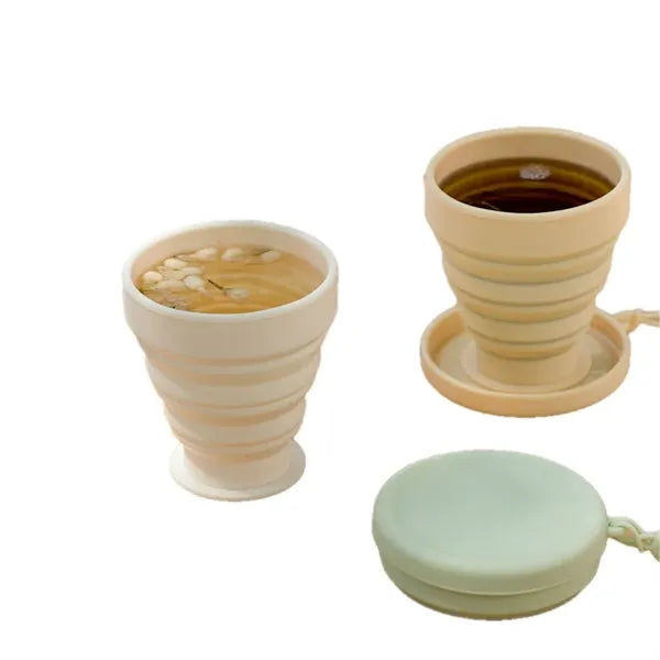 Collapsible Silicone Travel Portable Cup Logo