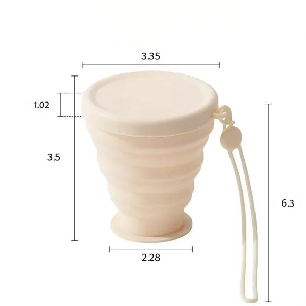 Collapsible Silicone Travel Portable Cup Logo