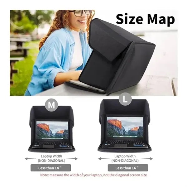 Foldable Laptop Bag with Sun Shade Outdoor Portable