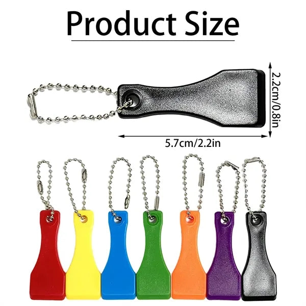 Lottery Ticket Scratcher Tool Plastic Keychain Scraper