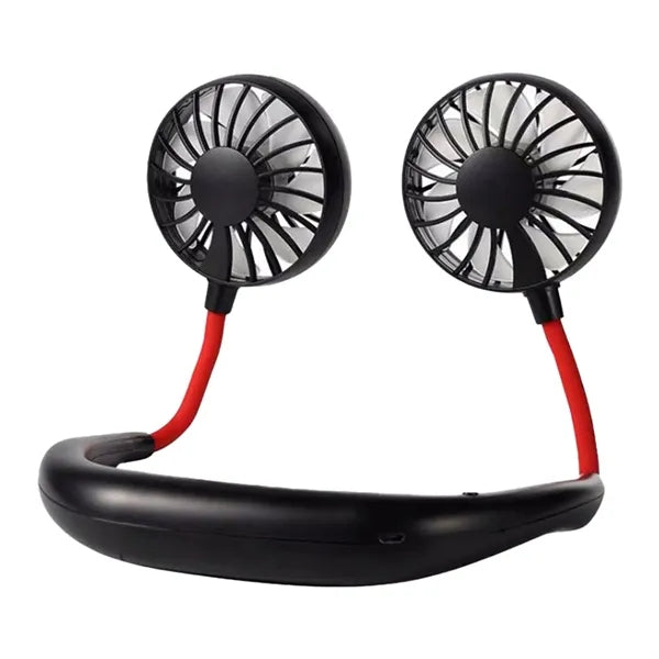 USB Rechargeable Mini Hands Free Wearable Cooling Neck Fan