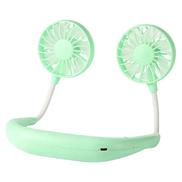 USB Rechargeable Mini Hands Free Wearable Cooling Neck Fan
