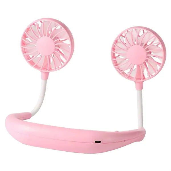 USB Rechargeable Mini Hands Free Wearable Cooling Neck Fan