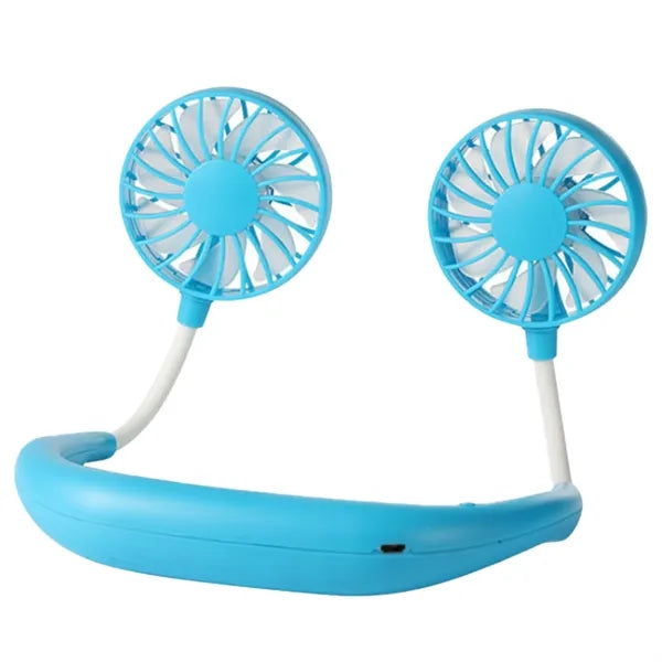 USB Rechargeable Mini Hands Free Wearable Cooling Neck Fan