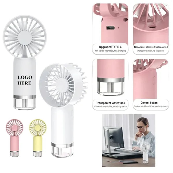 Portable Handheld Mini Mist Fan for Summer Camping