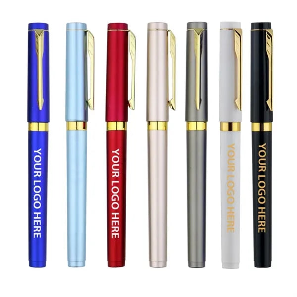 0.7mm Faux Metal Gel Pen Black Ink
