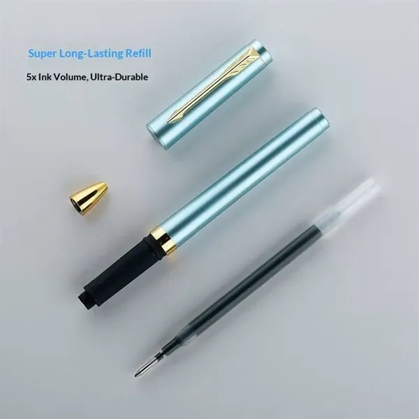 0.7mm Faux Metal Gel Pen Black Ink