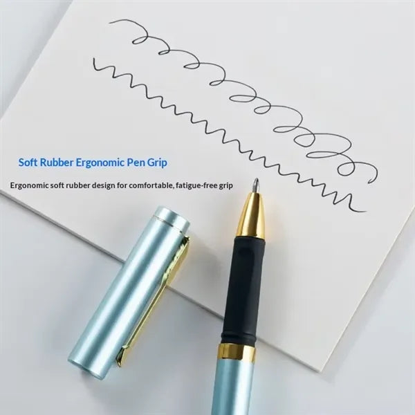 0.7mm Faux Metal Gel Pen Black Ink