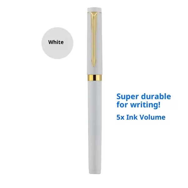 0.7mm Faux Metal Gel Pen Black Ink