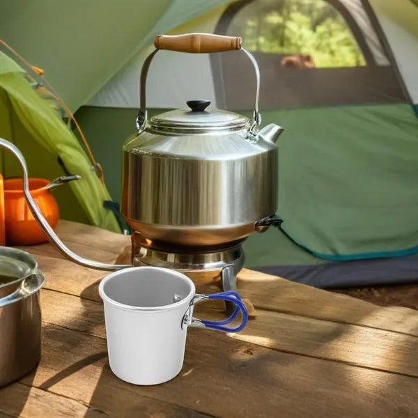 Folding Aluminum Cup for Camping and Travel