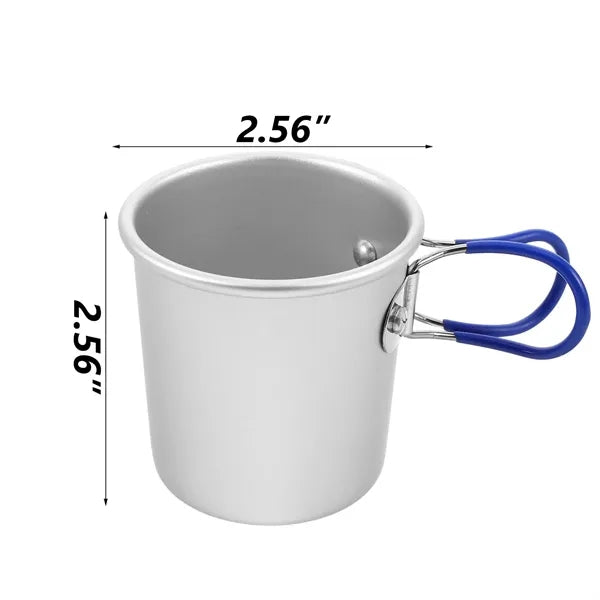 Folding Aluminum Cup for Camping and Travel