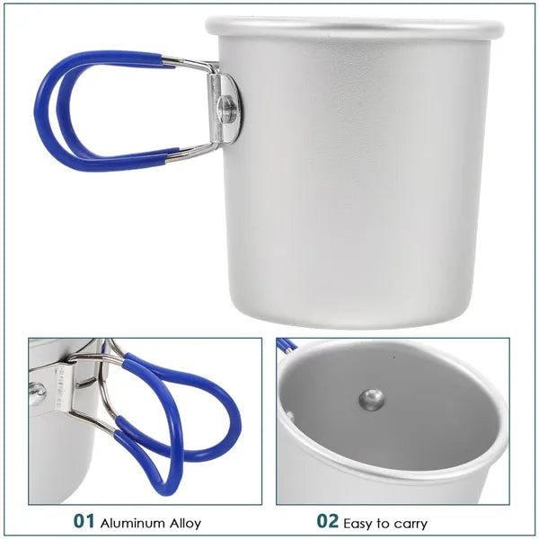 Folding Aluminum Cup for Camping and Travel