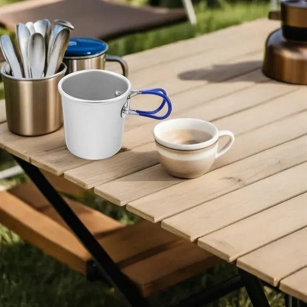 Folding Aluminum Cup for Camping and Travel