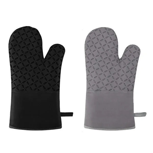 Single Non-Slip Silicone Grip Oven Mitt with Cotton Lining