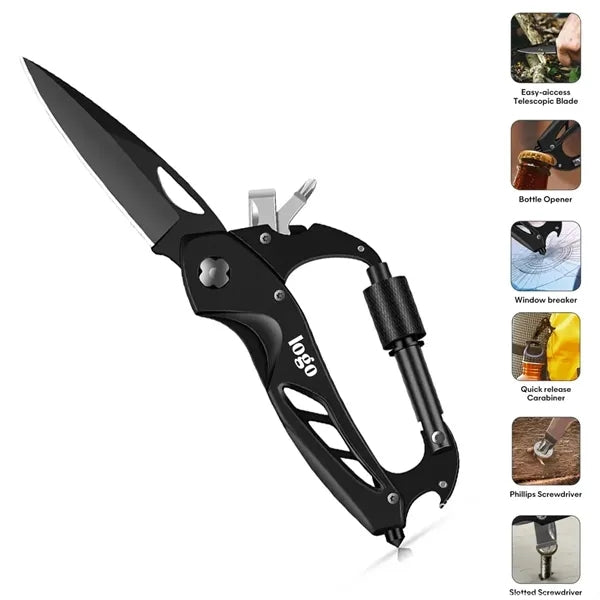 6 in 1 Multitool Carabiner Keychain