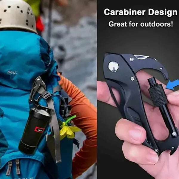 6 in 1 Multitool Carabiner Keychain