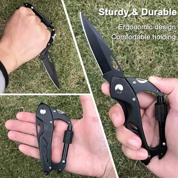 6 in 1 Multitool Carabiner Keychain