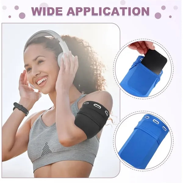 Running Cell Phone Armband Sleeve with Zipper Pocket