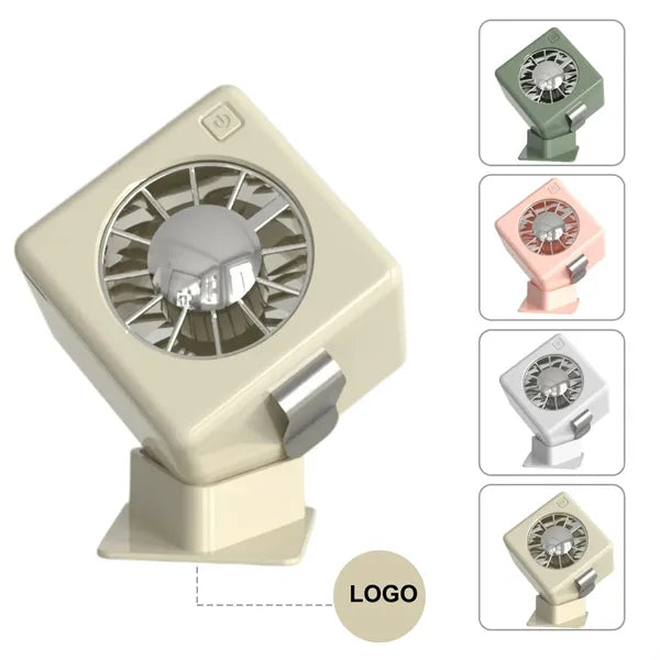 Square Mini 3 Wind Speeds Desktop Clip-on Fan