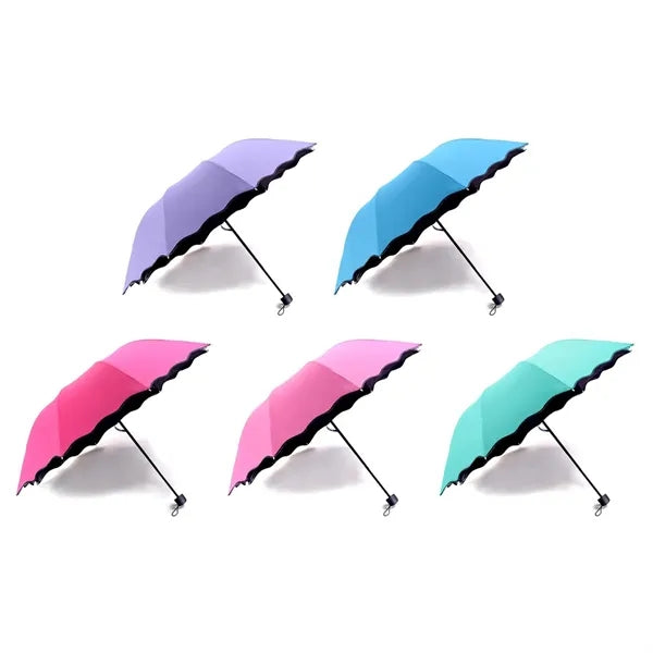 38" Magic Blossom Water Activated Anti UV Folding Umbrella
