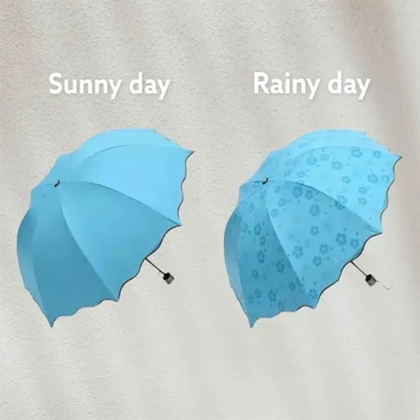 38" Magic Blossom Water Activated Anti UV Folding Umbrella