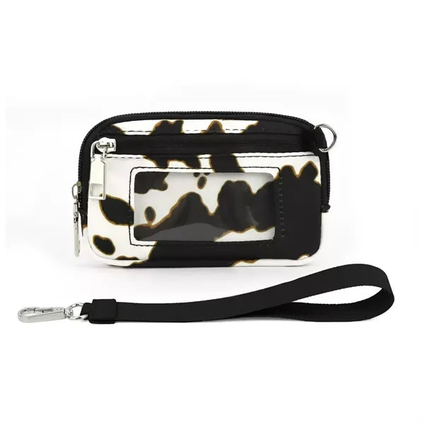 Mini Zip Card Case with Clear ID Window