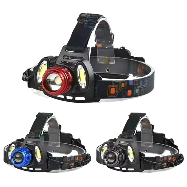4 Mode Waterproof Zoomable LED Headlamp