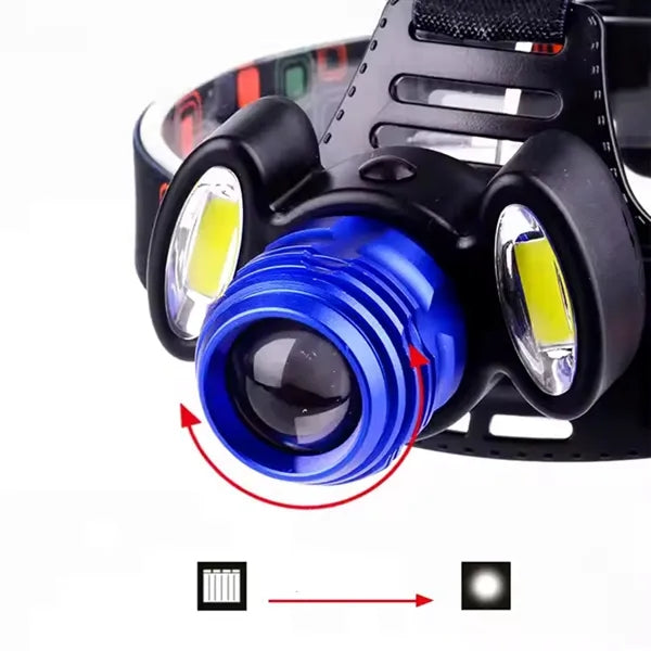 4 Mode Waterproof Zoomable LED Headlamp