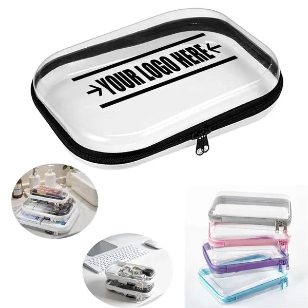 Clear Waterproof Cosmetic Bag with Zipper