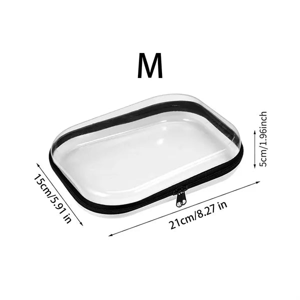 Clear Waterproof Cosmetic Bag with Zipper