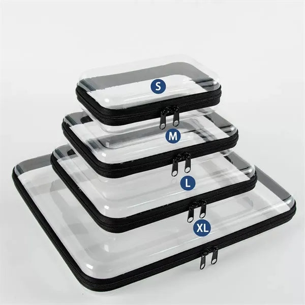 Clear Waterproof Cosmetic Bag with Zipper